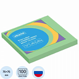 Стикеры ATTACHE Bright colours с клеев.краем 76х76 салатовый 100л