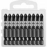 Бита KRAFTOOL Impact Pro PH2, 50мм, тип Е, 10шт/уп (26191-2-50-S10)
