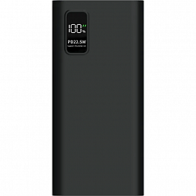 Внешний аккумулятор PERO PB06 20000 mAh,Li-Pol,output USB-C + 2USB-A,черный