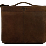 Сумка-папка д/док-в KLONDIKE Ben нат кожа тем-корич, 33х22,5х2,5 KD1036-03