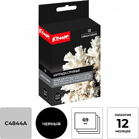 Картридж струйный Комус 10 C4844A чер. для HP Inkjet1000/1100d/dtn