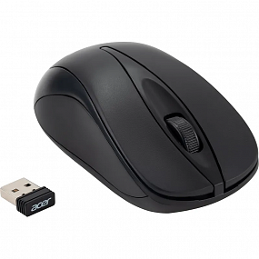 Мышь компьютерная Acer OMR131 черн. оптичес. (1000dpi) беспровод,USB (2but)