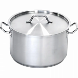 Кастрюля 2,0 л.нерж.d=19,5см.h=8 см.тройн.дно с кр(индук) MGsteel 39339
