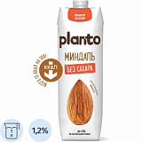 Напиток растительный Planto миндальный без сахара 1,2% 1л