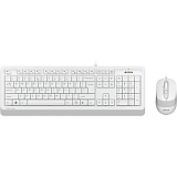 Набор клавиатура+мышь A4Tech Fstyler F1010 клав:бел/сер мышь:бел/сер USB