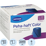 Бинт самофикс эласт 20м х 6см синий PEHA-HAFT 9324732/300022