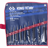 Набор выколоток, бородков, кернеров, 10 предметов, KING TONY (1010 PR)