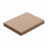 Простыня евро 220х240 см, страйп-дизайн, 105г/м2, Coffee cream 789233