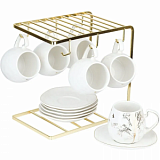 Набор чайный на метал. подставке 12пр. 5th Avenue.Golden Forest, 1400039