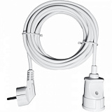 Удлинитель PROGIX PG112 1р/5м/1,5кВт/6А заземление, белый, ПВС 3х0.75