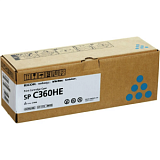 Тонер-картридж Ricoh SP C360HE (408185) гол.пов.емк. для SP C360D/C360S