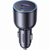 Зарядное устройство Ugreen EC701(35023)авто; 63W USB-A+USB-C+PD без каб/сер