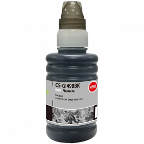 Чернила Cactus CS-GI490BK GI-490 чер. пиг. 100мл для Canon Pixma G1400