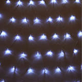 Гирлянда светодиодная  холодный бел, 96LED(1,5х1,5м) прозр пров  IP20