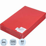 Бумага цветная Комус Color (красный интенсив), 80г, А4, 500 л