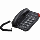 Телефон проводной teXet TX-214 черный