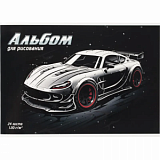 Альбом для рисования ПИТ-СТОП А4, 24л, 120 г/м2, скрепка, УФ-лак 69874