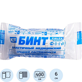 Бинт эластичный ср.раст., 6cм х 4м, Ньюфарм, груп.упак. 20шт/уп ШК35130