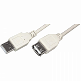 Удлинитель Rexant (18-1116) USB 2.0 AM/AF, 3 м, сер