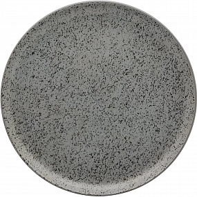 Тарелка мелкая FLAT Shape GRAY 26см Oxford 136446, AO02-1C06
