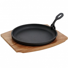 Сковорода чугун съемн/руч 21см на подстав. TM MY REAL IRON COOK 500079130