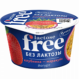 Йогурт безлактозный FREE Клубника-Маракуйя 2,7% 180г