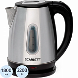 Чайник SCARLETT SC-EK21S36, электрический, 2200Вт, 1.8л, сталь