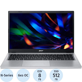 Ноутбук Acer EX215-33-P4E7(NX.EH6CD.004)N200/8Gb/512Gb SSD/15.6/DOS