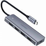 Разветвитель USB UGREEN 4 в 1 Type C, 4 x USB 3.0 (70336)