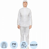 Куртка для пищевого производства жен. у17-КУ ХАССП белая (60-62)158-164