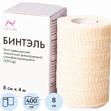 Бинт самофикс эласт 8смх4м, белый, картон, 1шт