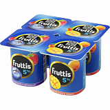 Йогурт Fruttis Сливочное лакомство Малина-черника/абрикос-манго 5% 115г