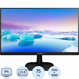 Монитор Philips 243V7QJABF(00/01) 23.8/FHD/IPS/75Hz/250cd/4mc/HDMI/DP/VGA