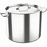 Котел 40 л.нерж.d=42 см.h=32,5см. тройн.дно с кр. (инд) MGsteel 67335