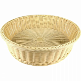 Корзина для хлеба кругл.d=40см.h=10 см.беж.полиротанг MGprof , 69557