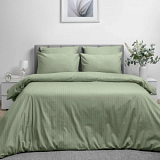 Пододеяльник 1,5сп 148х215 см, страйп-дизайн, 105г/м2, Smoke Green 782072