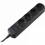Удлинитель Power Cube 3м, 4р, без выкл., 16А черн. (PC-2B-3M)