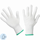 Перчатки защитные нейлон Gward Touch NP1001 белые р.L (12 пар/уп)