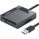 Картридер Ugreen CR125 (30333) USB 3.0 All-in-One Длина 50 см. серый