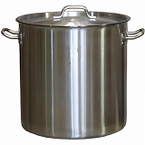Котел 37 л.нерж.d=36 см.h=36 см. тройн.дно с крышк. (инд) MGsteel 39209