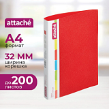 Папка на 2-х кольцах пласт. 25/32мм А4 Attache 07 красный