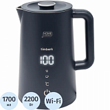 Чайник электрический Timberk T-EK21S104WF, 2200Вт, 1.7л, Wi-Fi, черный