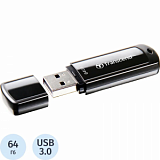 Флеш-память Transcend JetFlash 700, 64Gb, USB 3.1 G1, чер, TS64GJF700