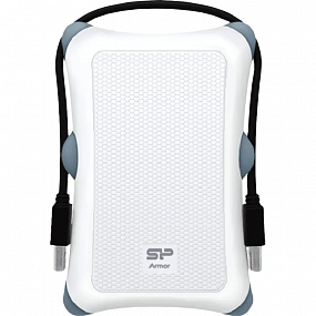 Портативный HDD Silicon Power Armor A30 2 TB USB 3.2, белый, резина