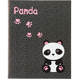 Тетрадь общая А5 96л Panda,клет,скреп., ВД-лак