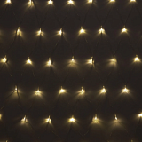 Гирлянда светодиодная теплый желтый, 96LED(1,5х1,5м) прозр пров  IP20