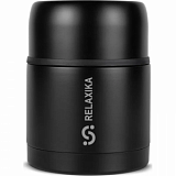 Термос для еды Relaxika 301 (0,5 литра), черный, R301.500.2