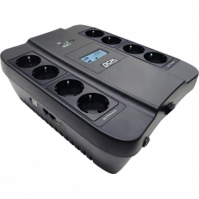 ИБП Powercom SPIDER SPD-900U LCD USB, Line-Int, LCD, 900VA/540W, 8xEURO,USB