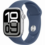 Смарт-часы Apple Watch Series 10 A2997 42мм OLED сереб./синий(MWWC3LW/A)