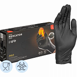 Перчатки одноразовые нитрил GOGRIP BLACK цв.черный (25 пар/уп) р.L,ПС